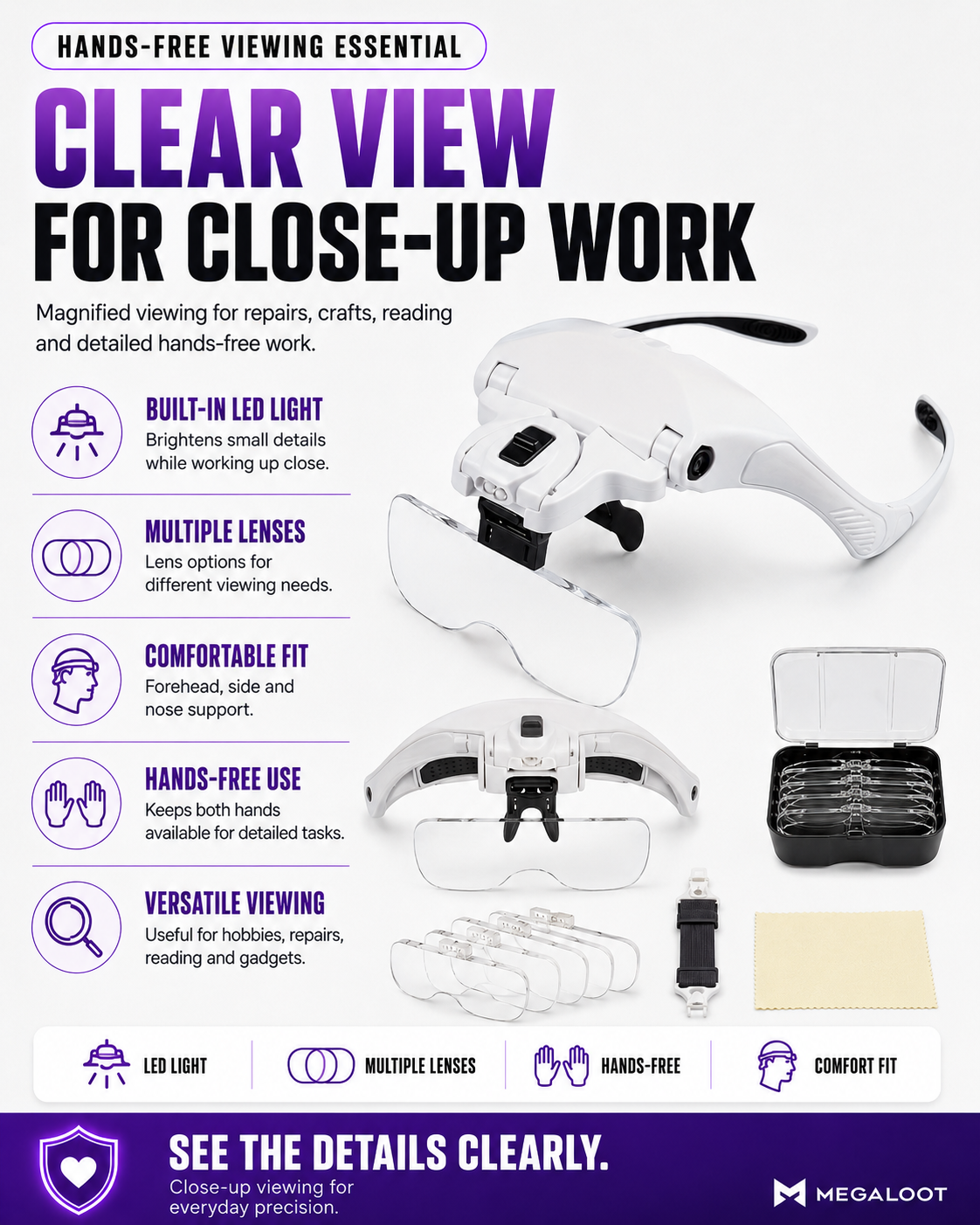 LED Magnifying glasses