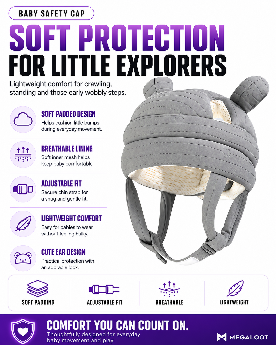 Little Explorer Bump Cap