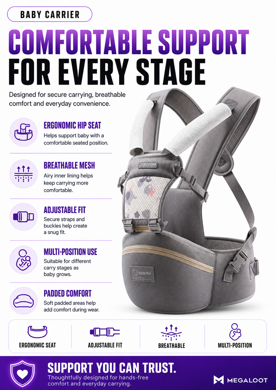 3 in One baby  carrier
